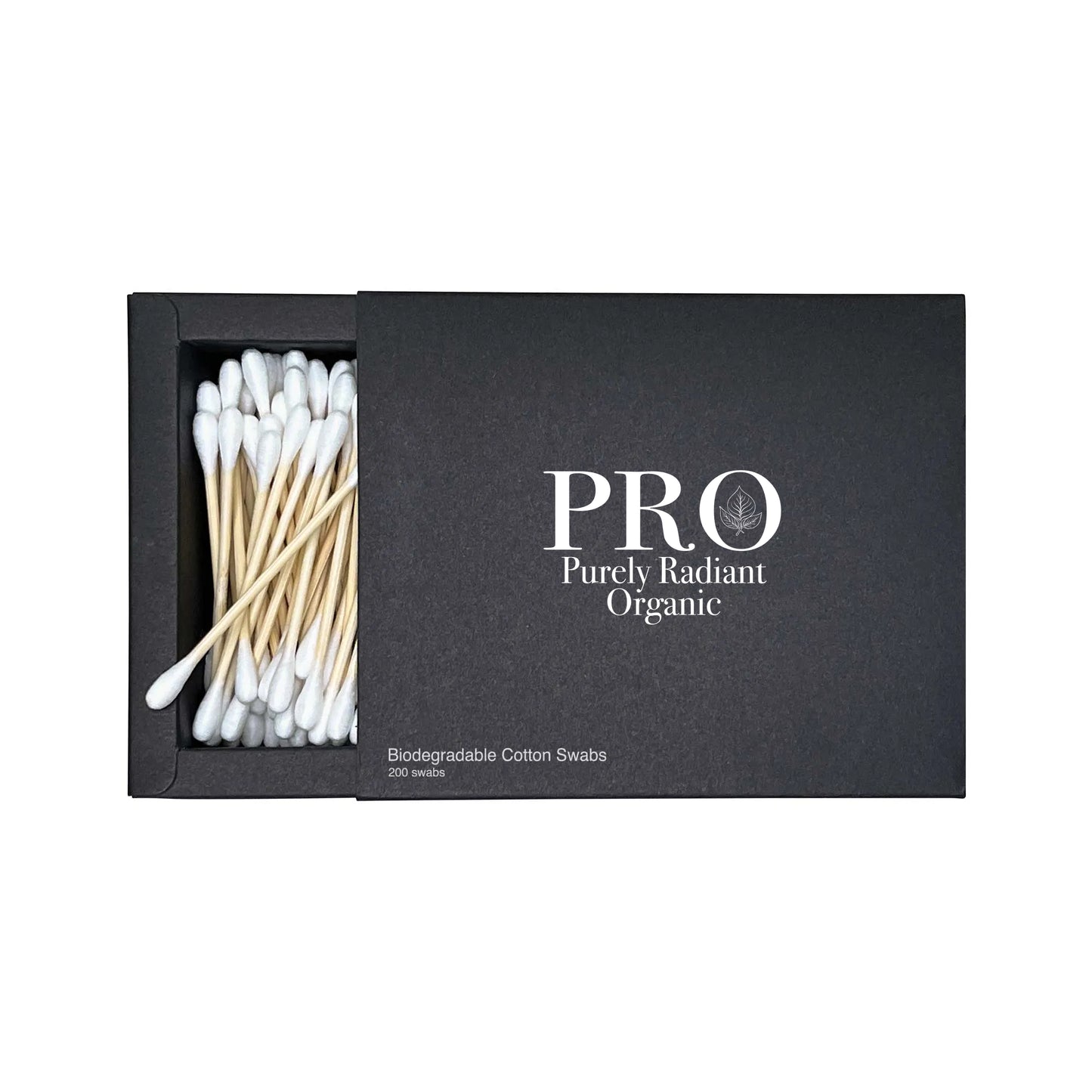 Purely Radiant Organic Biodegradable Cotton Swabs - Eco-Friendly and Ultra-Soft