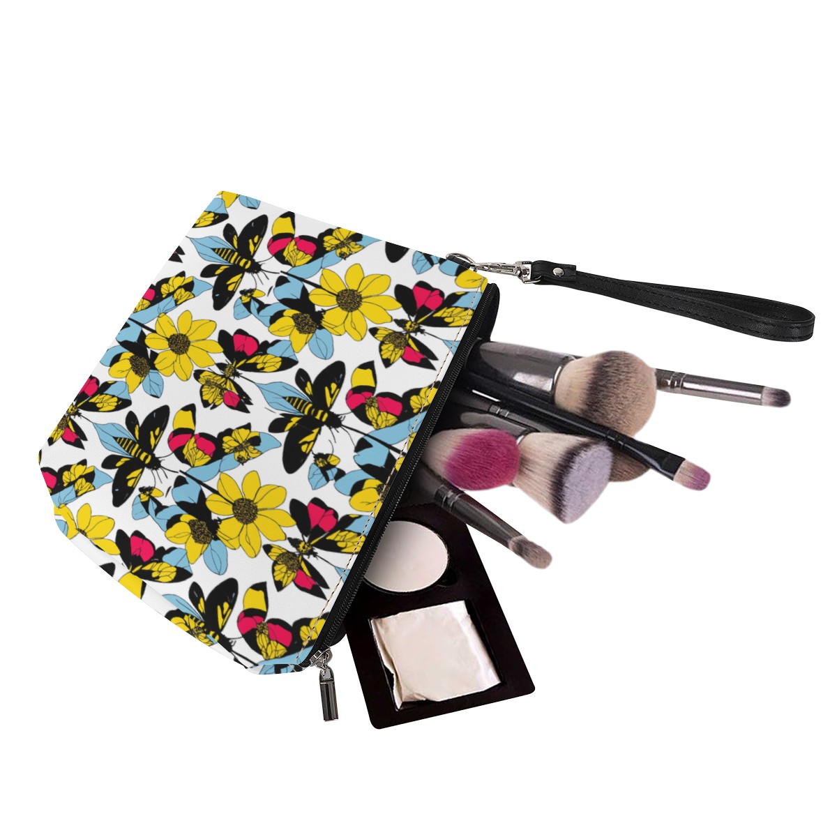 Luxtrini - Bees and Sunflowers Sling Cosmetic Bags Universal ONESIZE