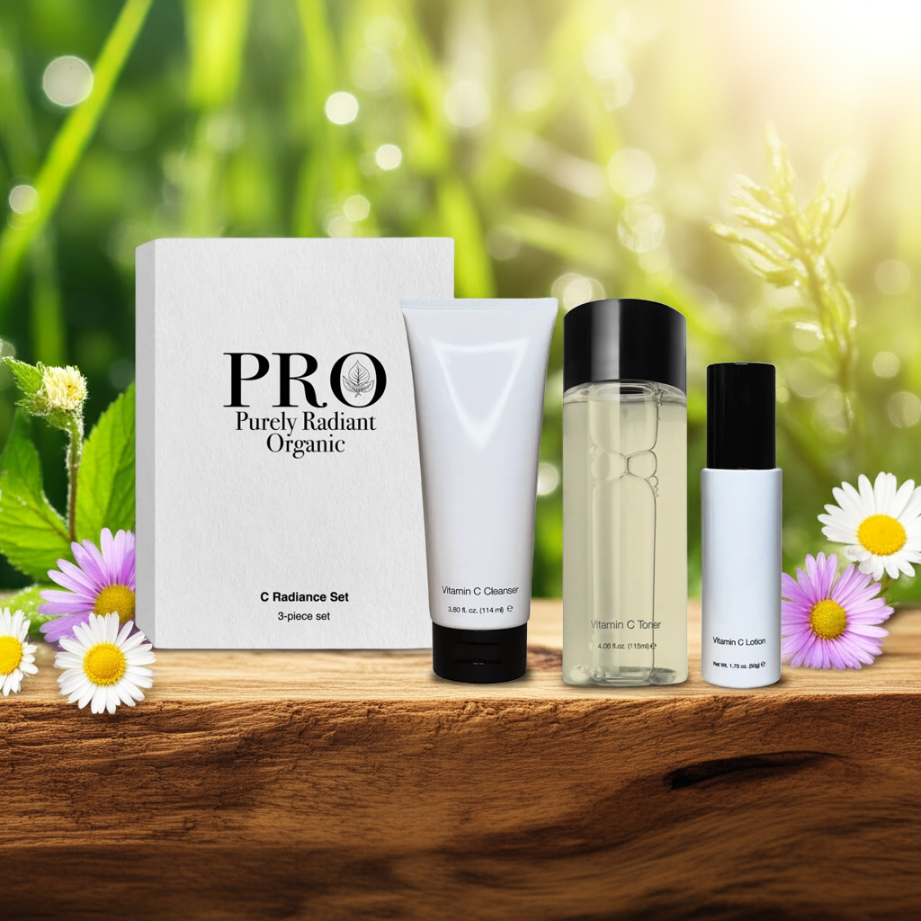 C Radiance Set – Brighten, Hydrate &amp; Glow Naturally | Purely Radiant Organic