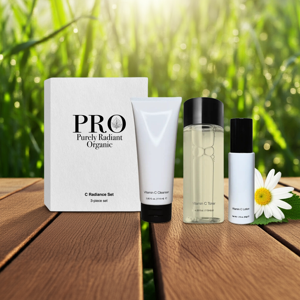 C Radiance Set – Brighten, Hydrate &amp; Glow Naturally | Purely Radiant Organic