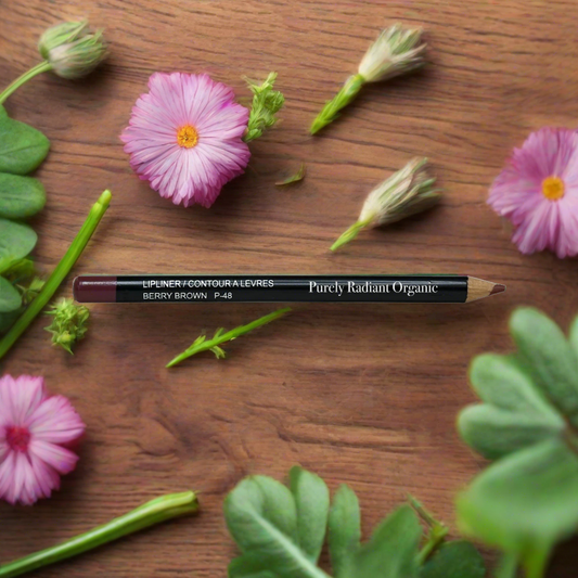 Lip Liner - Berry Brown by Purely Radiant Organic | No-Smudge, Long-Lasting Definition for a Perfect Pout