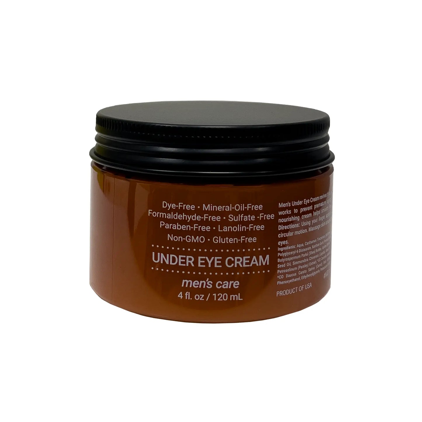 Revitalizing Organic Men's Under Eye Cream with Aloe for Dark Circles and Fine Lines