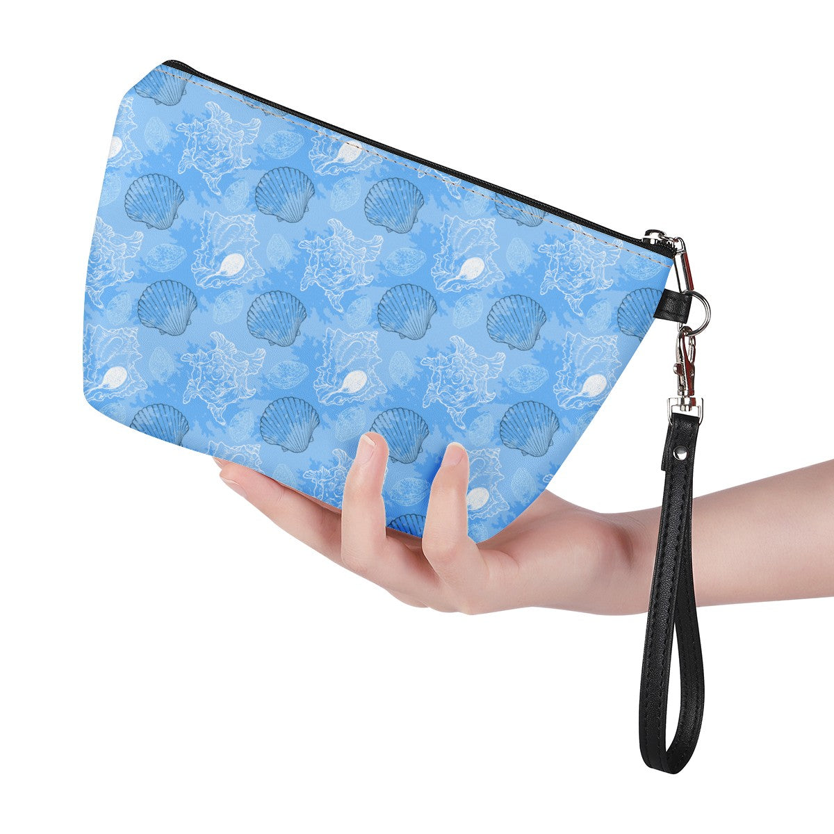 Luxtrini - Blue Seashell Ocean Sling Cosmetic Bags