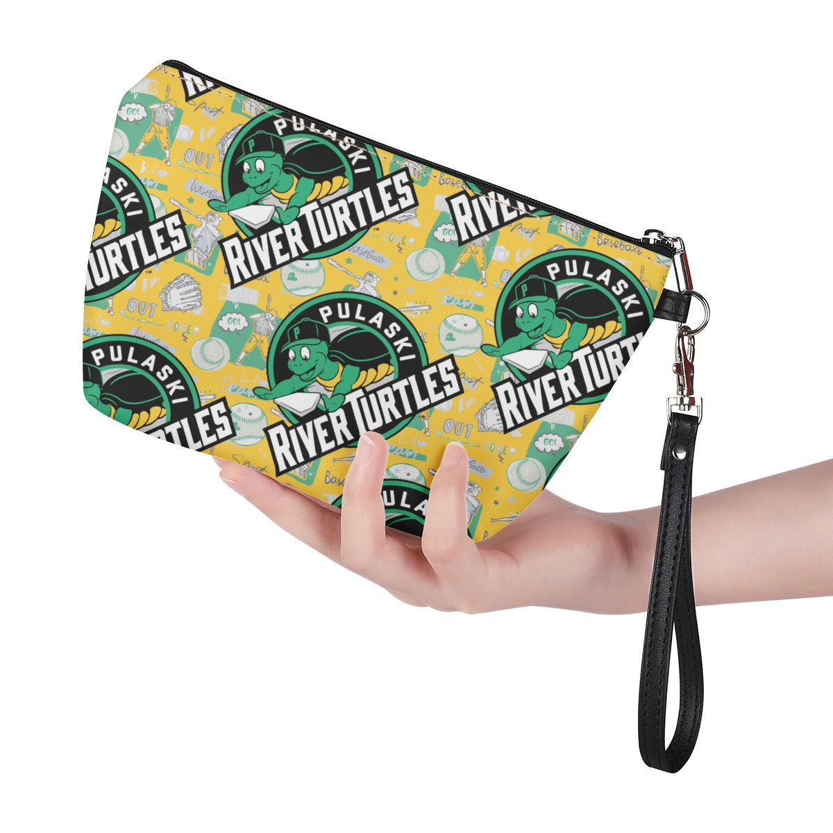 Luxtrini - Pulaski River Turtles Fan Sling Cosmetic Bags