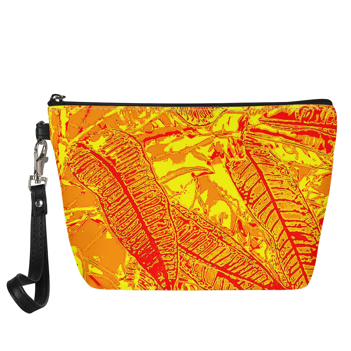 Luxtrini Orange Croton Sling Cosmetic Bags