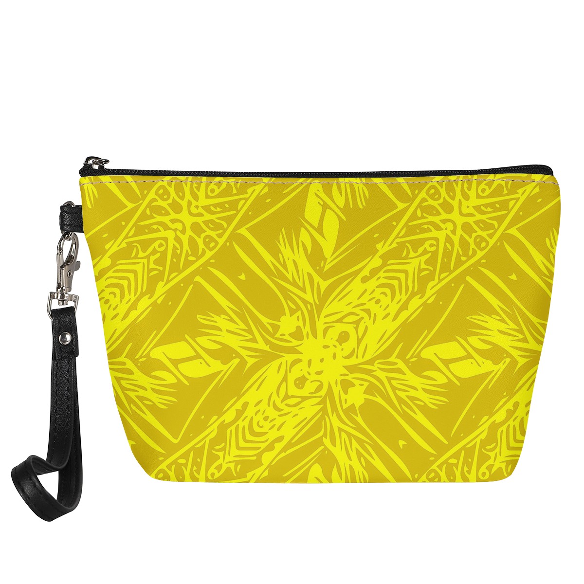 Luxtrini - Yellow Fern Vector Abstract Sling Cosmetic Bags