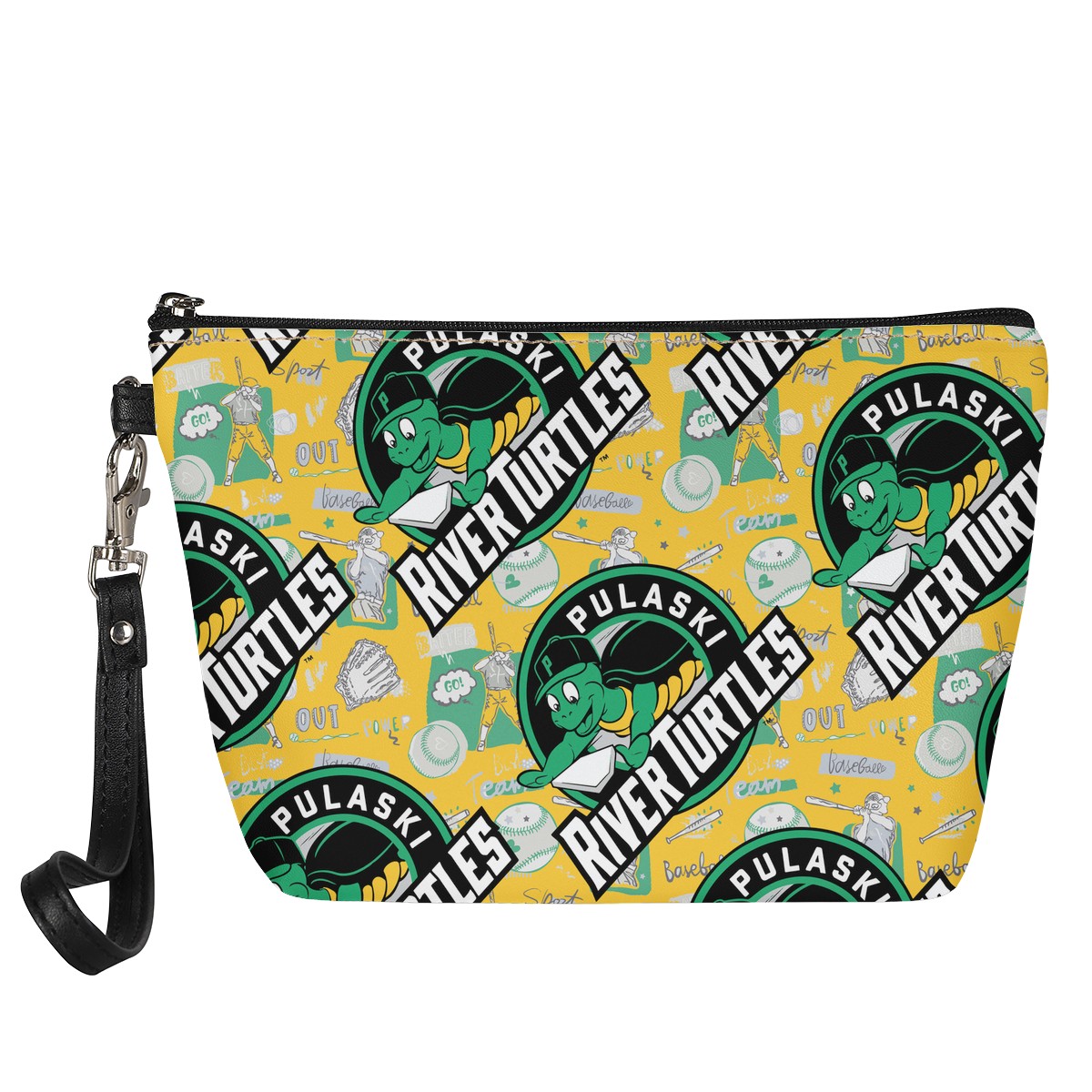 Luxtrini - Pulaski River Turtles Fan Sling Cosmetic Bags