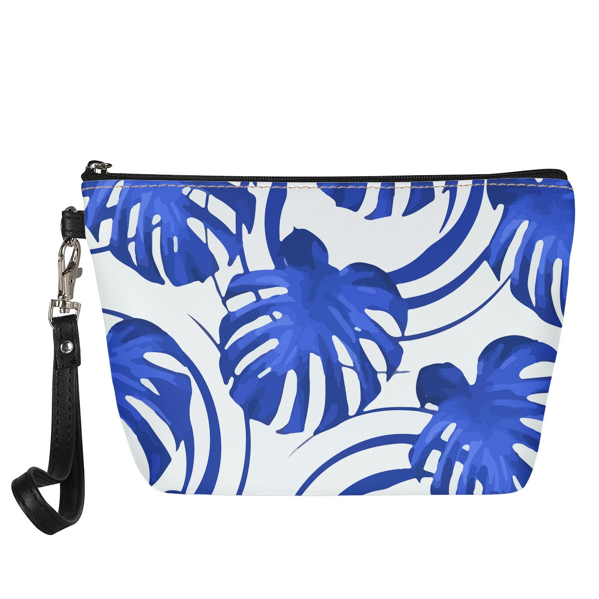 Luxtrini - Blue Monstera Obsession Sling Cosmetic Bags