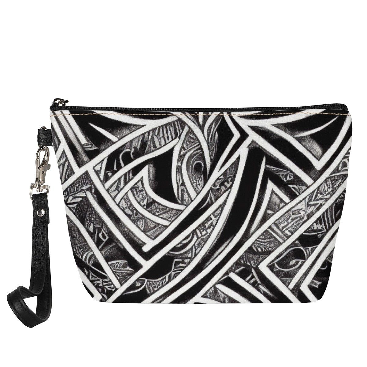 Luxtrini - Black and White Polynesian Sling Cosmetic Bags