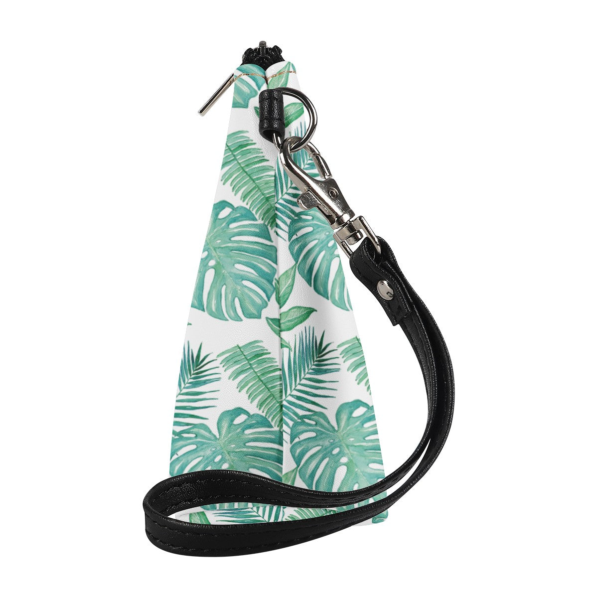 Luxtrini - Palm and Monstera Leaf Green Pattern Sling Cosmetic Bags