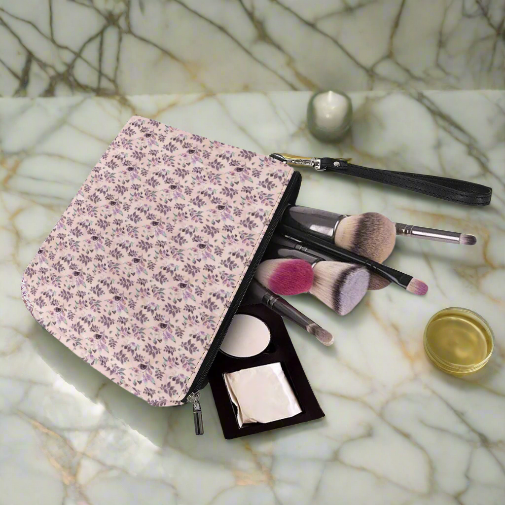 Luxtrini Handmade Sangria Sling Cosmetic Bag - Your Eco-Chic Beauty Companion!