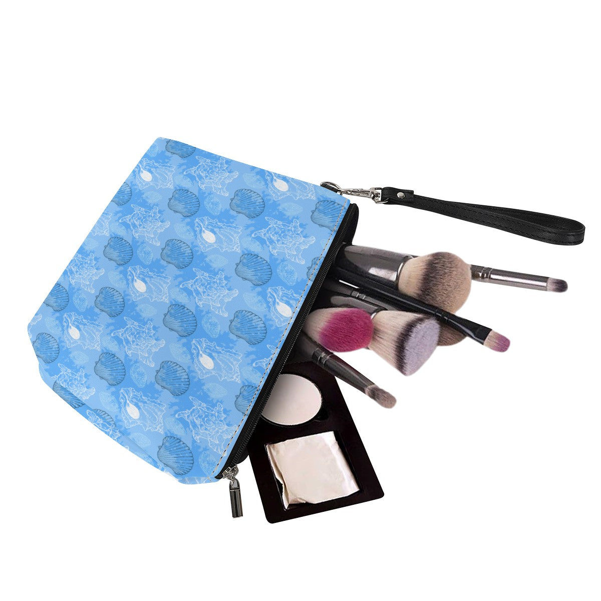 Luxtrini - Blue Seashell Ocean Sling Cosmetic Bags