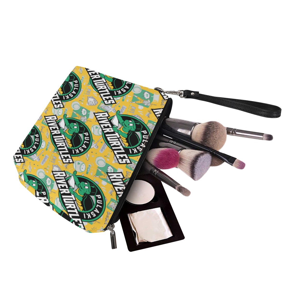 Luxtrini - Pulaski River Turtles Fan Sling Cosmetic Bags