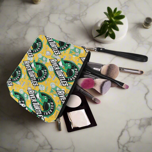 Luxtrini - Pulaski River Turtles Fan Sling Cosmetic Bags