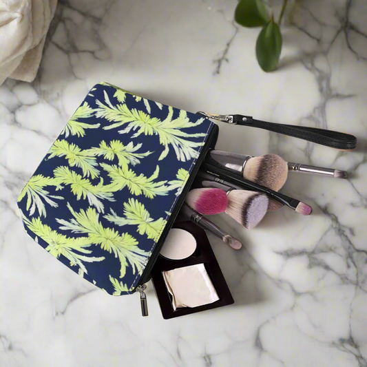 Luxtrini - Puakenikeni - Lime Green and Black Sling Cosmetic Bags