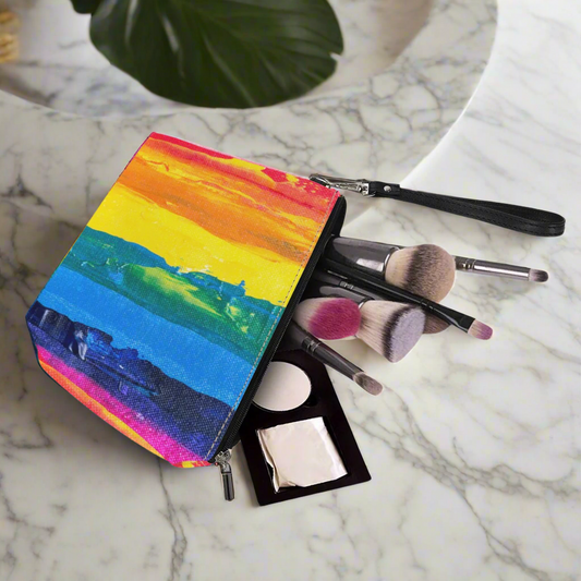 Luxtrini - Rainbow Painting Sling Cosmetic Bags