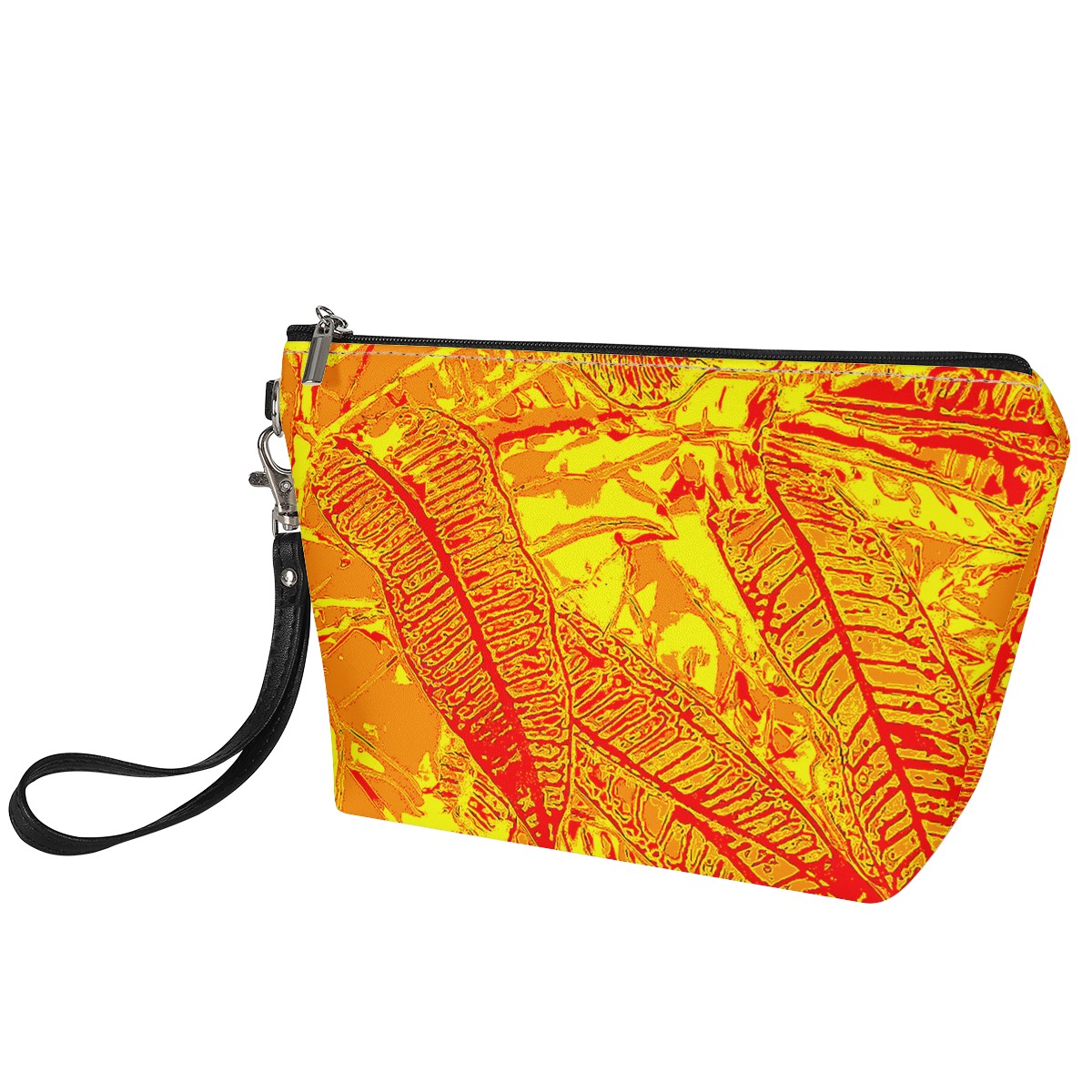 Luxtrini Orange Croton Sling Cosmetic Bags