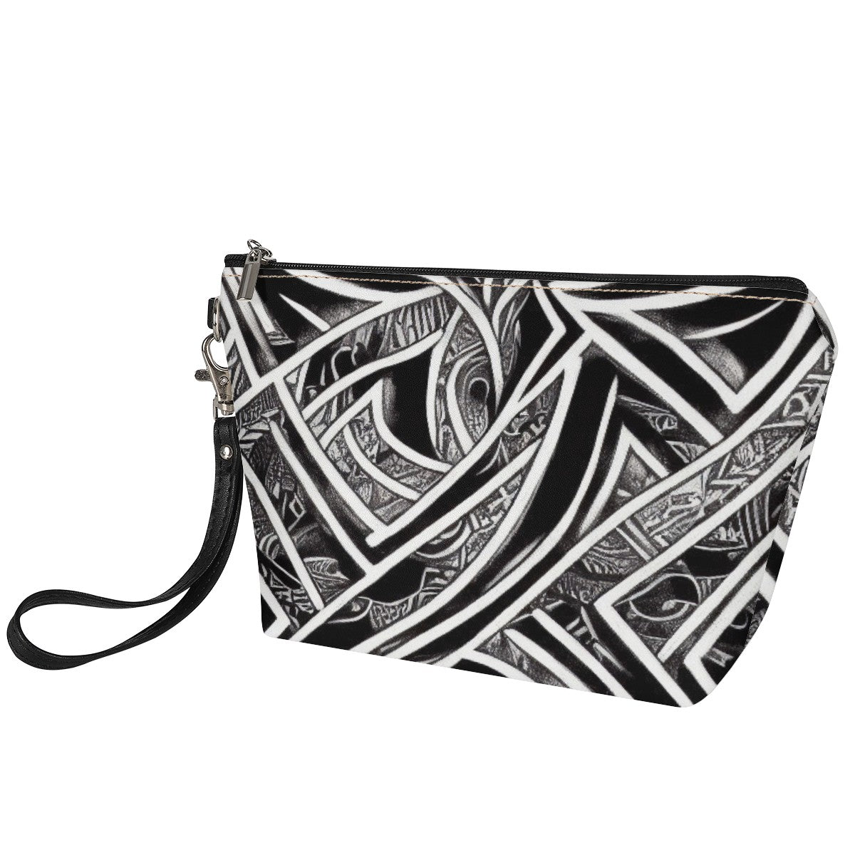 Luxtrini - Black and White Polynesian Sling Cosmetic Bags