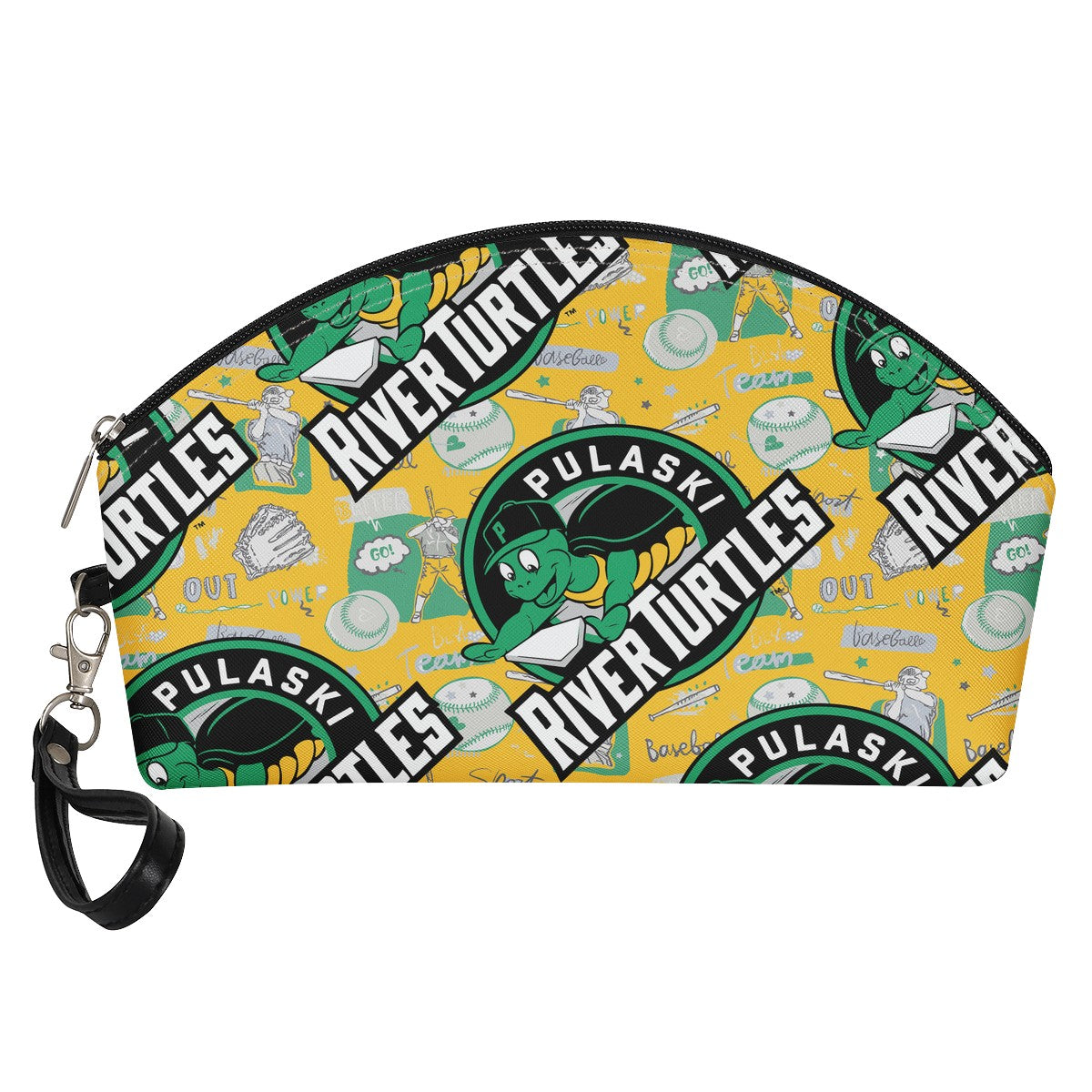 Luxtrini - Pulaski River Turtles Fan Curve Cosmetic Bags