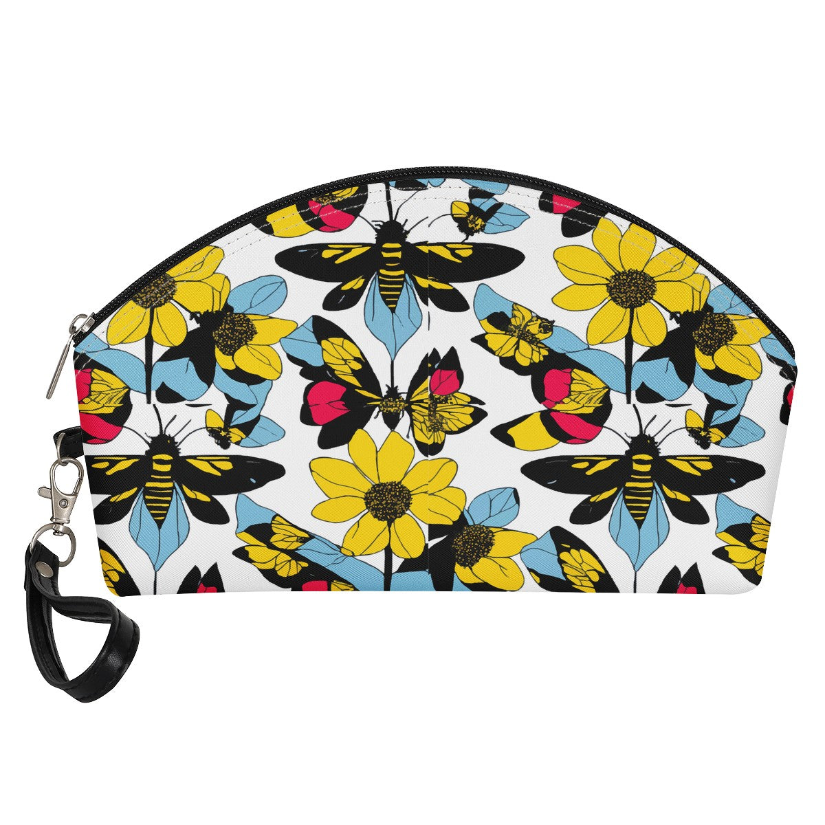 Luxtrini - Bees and Sunflowers Curve Cosmetic Bags