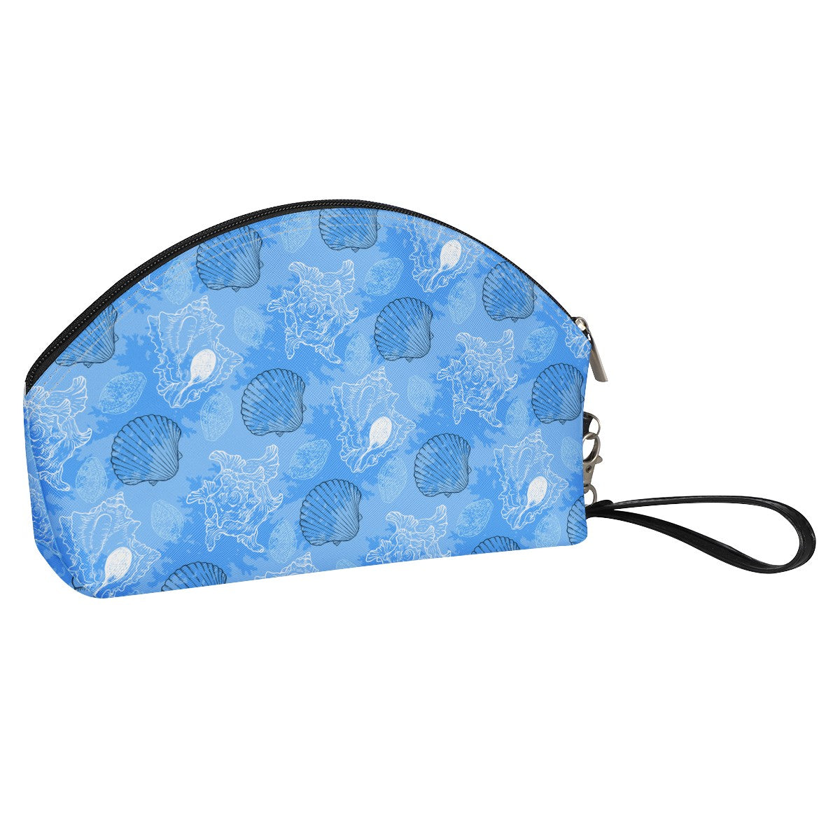 Luxtrini - Blue Seashell Ocean Curve Cosmetic Bags