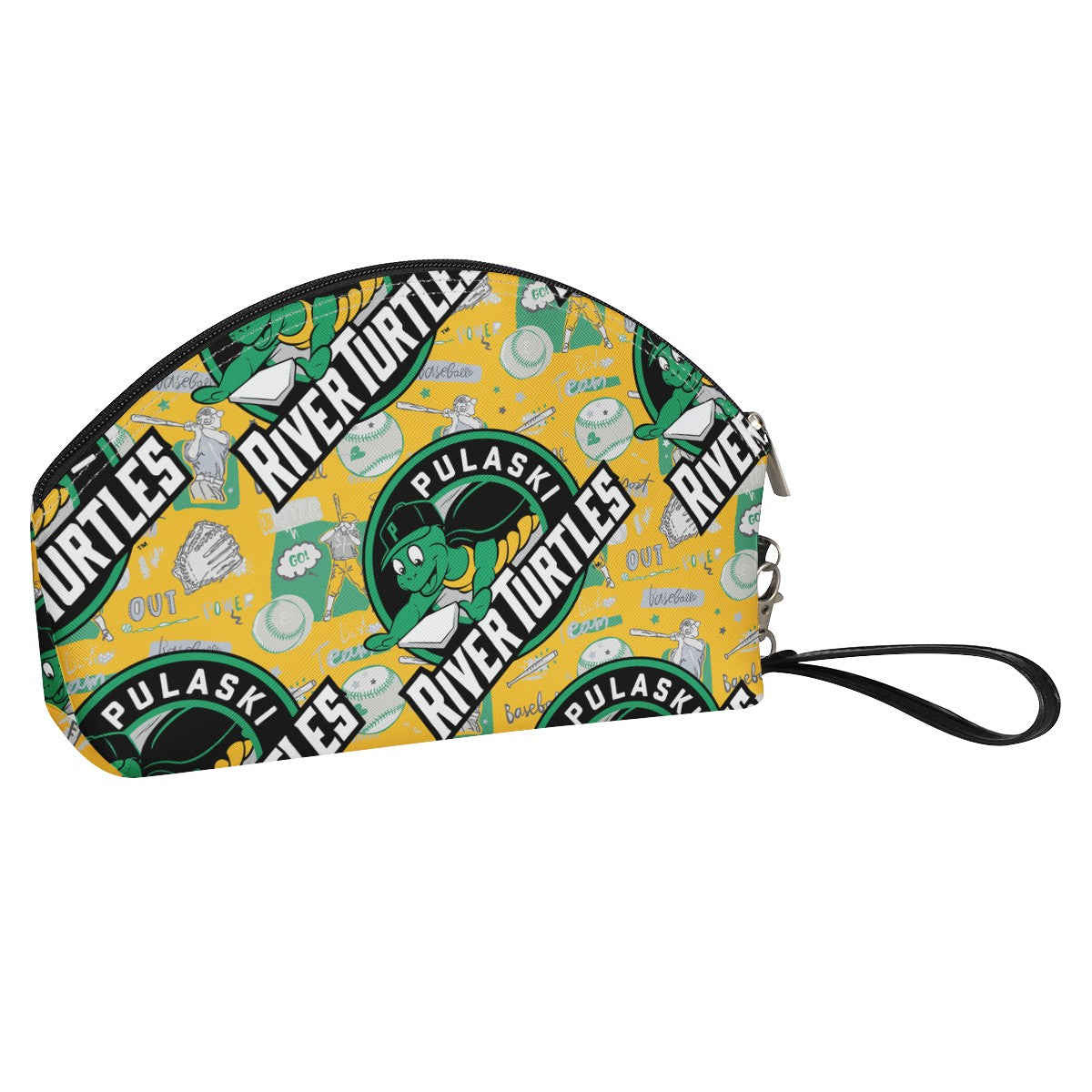 Luxtrini - Pulaski River Turtles Fan Curve Cosmetic Bags