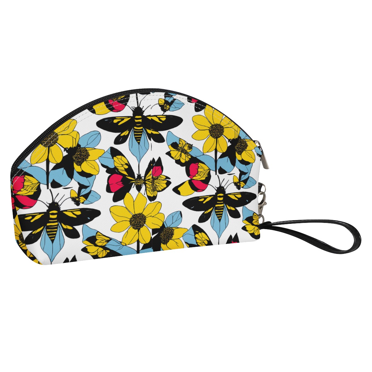 Luxtrini - Bees and Sunflowers Curve Cosmetic Bags