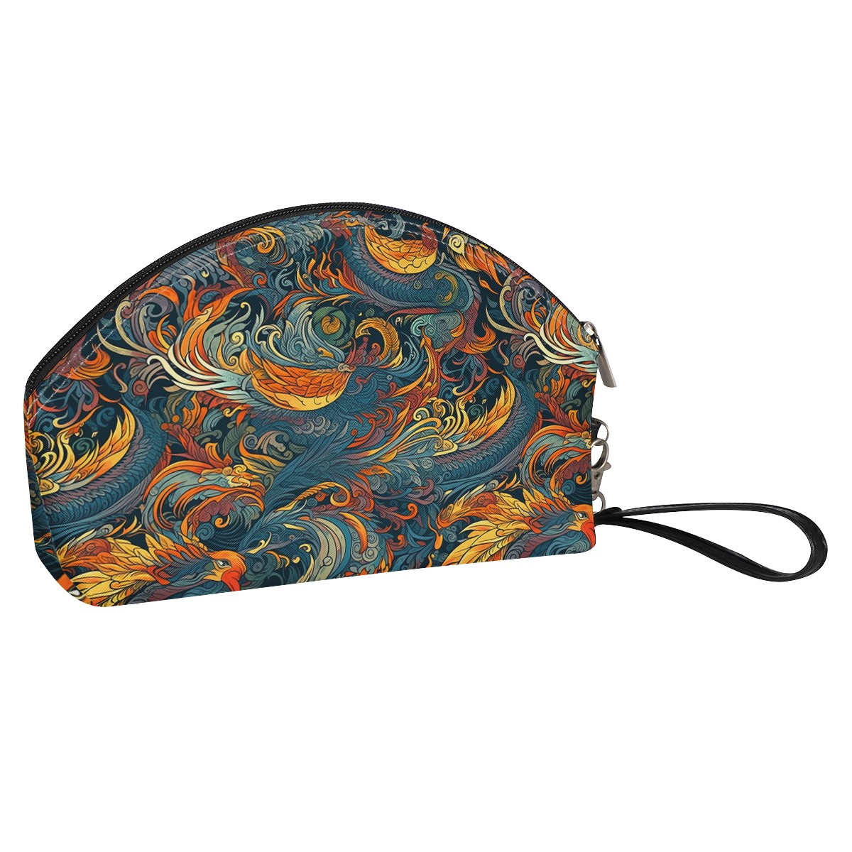 Luxtrini - Majestic Dragon and a Graceful Phoenix Curve Cosmetic Bags