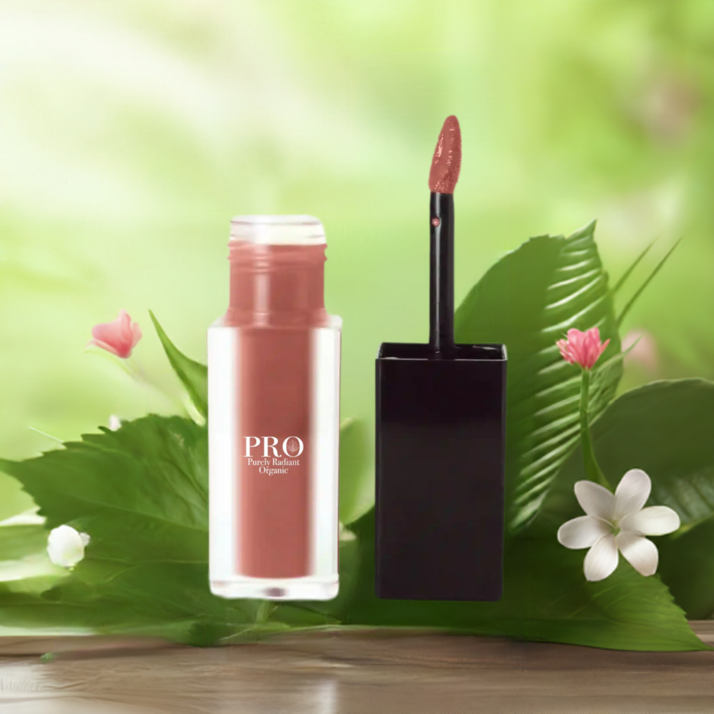 Eco-Friendly Organic Dusty Pear Matte Lip Stain for Long-Lasting Wear