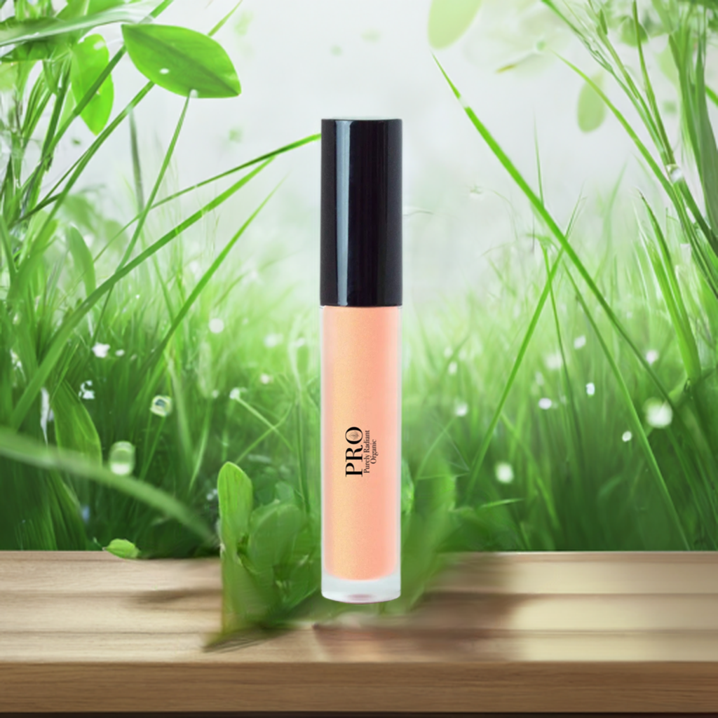 Organic Golden Shine Lip Gloss - Ethereal Radiance Enhancing Beauty