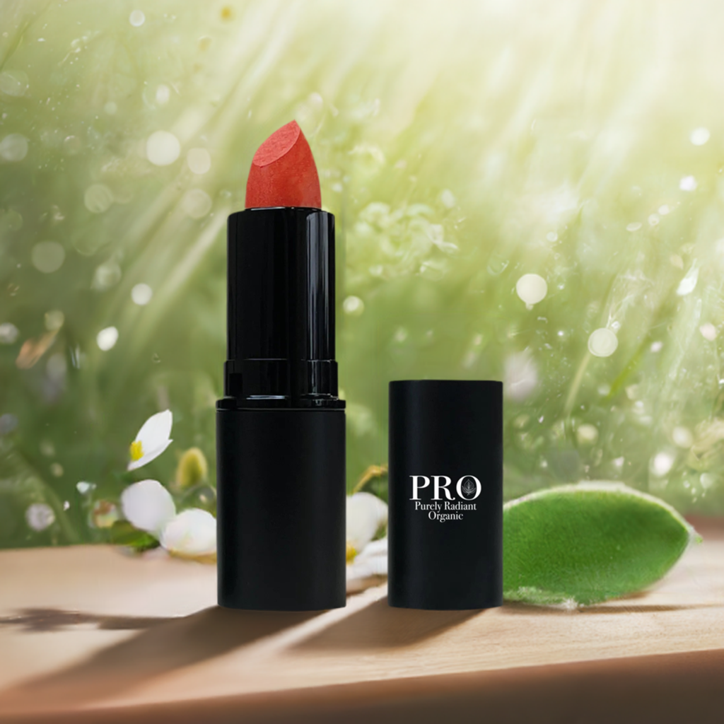 Purely Radiant Organic's Lipstick in FireCracker Red