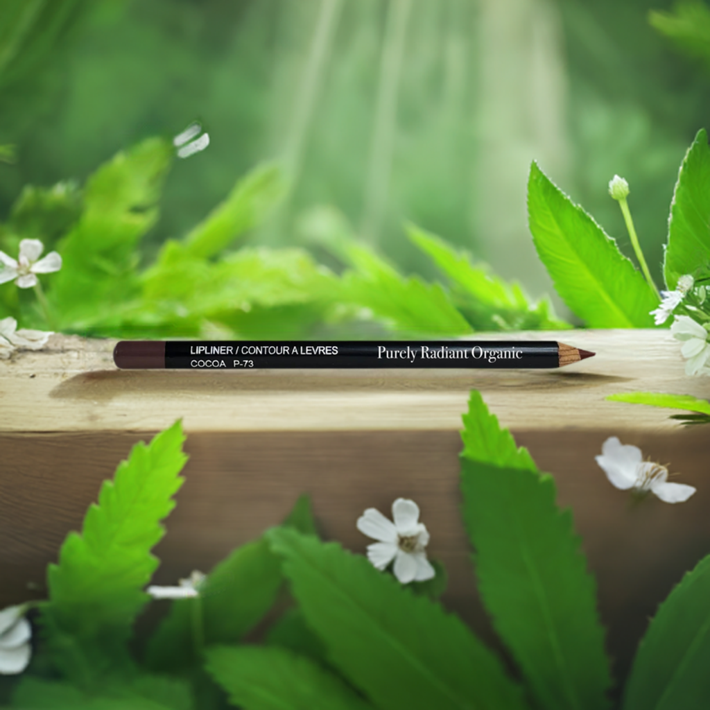 Eco-Friendly Natural Beeswax Lip Liner in Smooth Brown Cocoa for Defined Lips