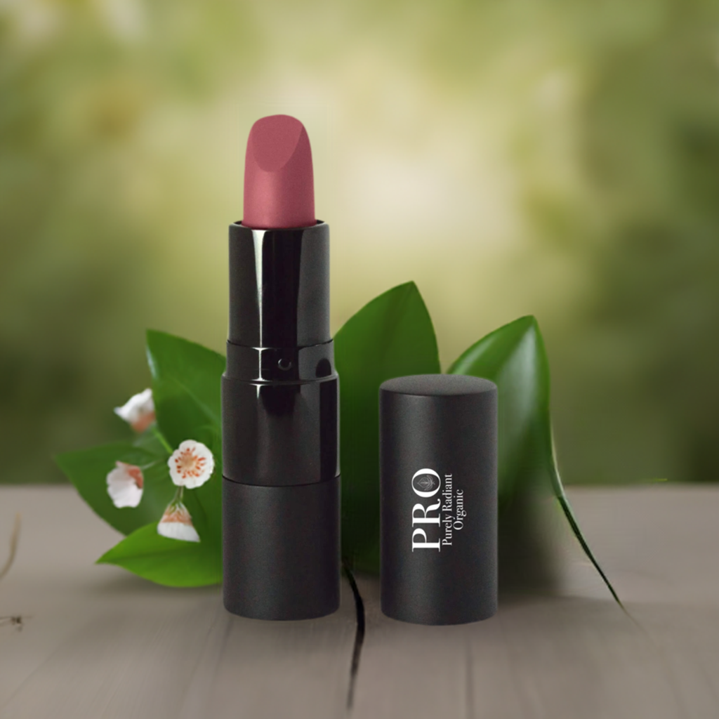 Get Flawlessly Matte Lips with Purely Radiant Organic's Azalea Kiss Lipstick