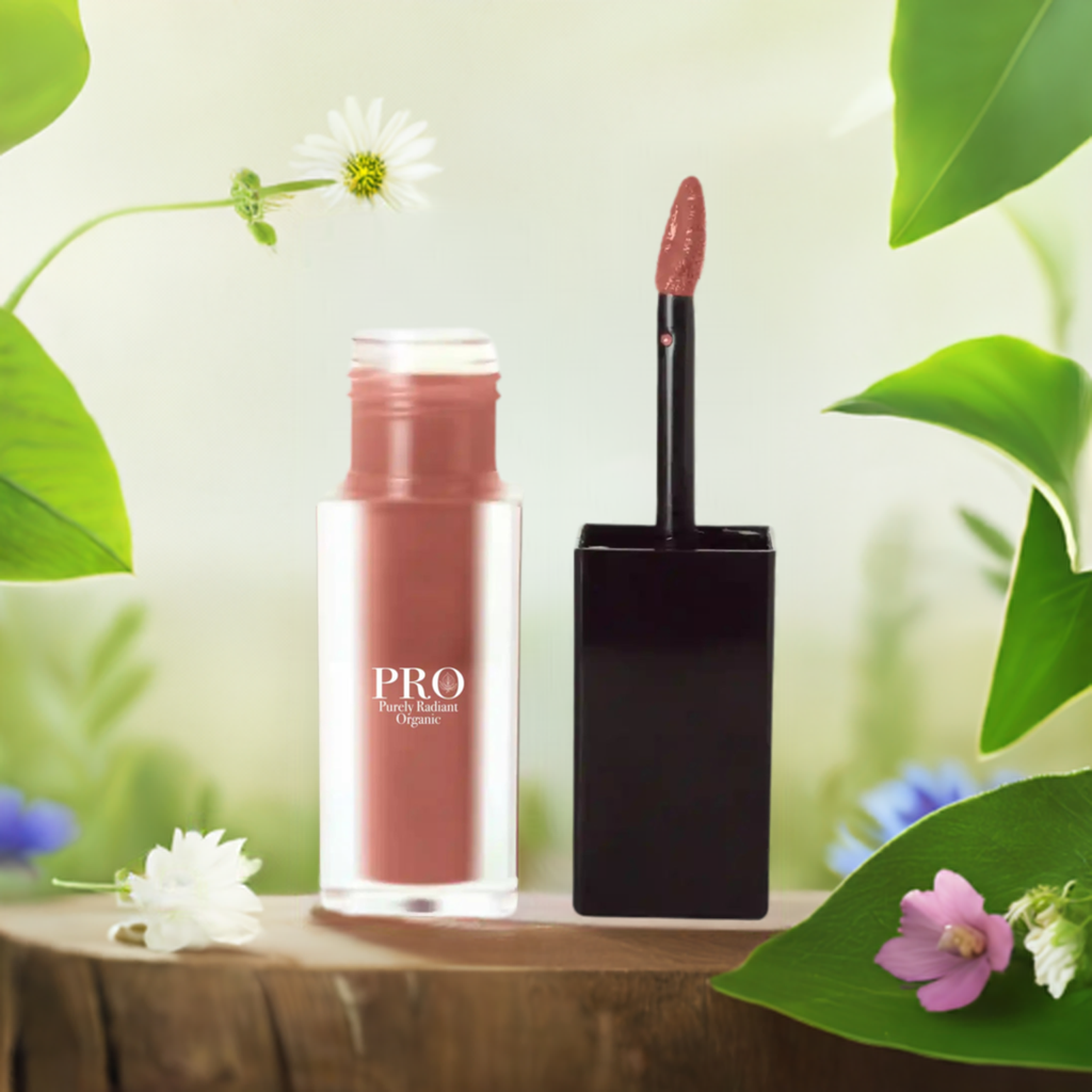 Eco-Friendly Organic Dusty Pear Matte Lip Stain for Long-Lasting Wear