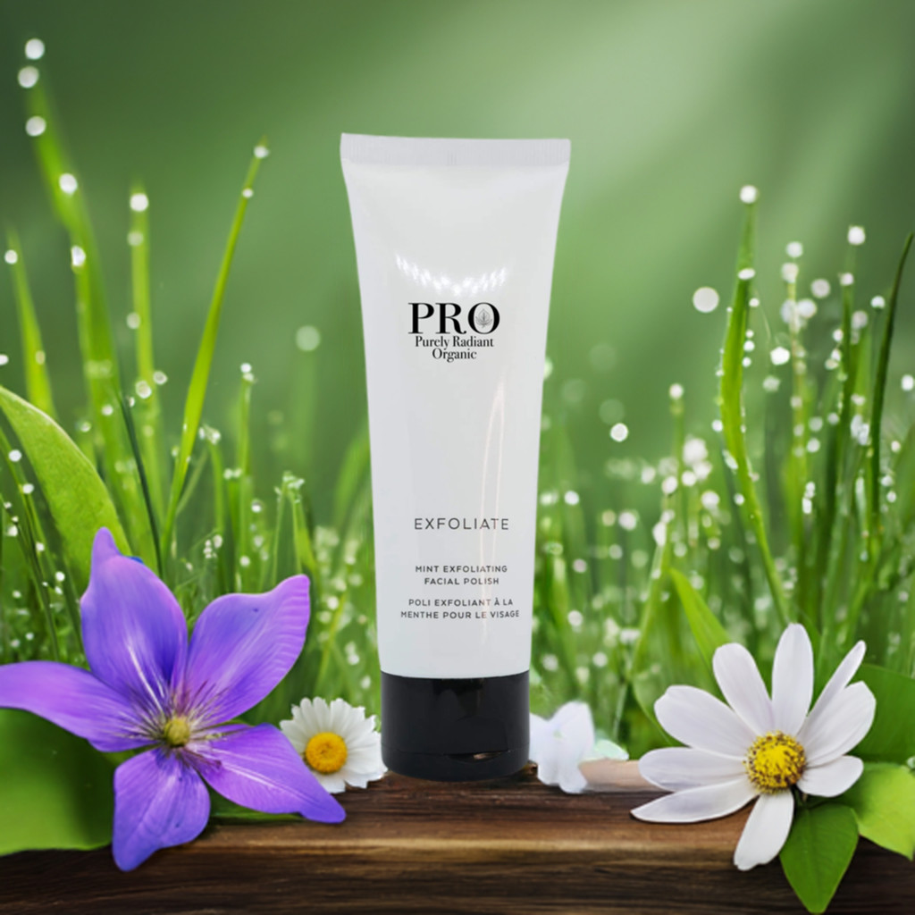 Purely Radiant Organic Mint Exfoliating Facial Polish