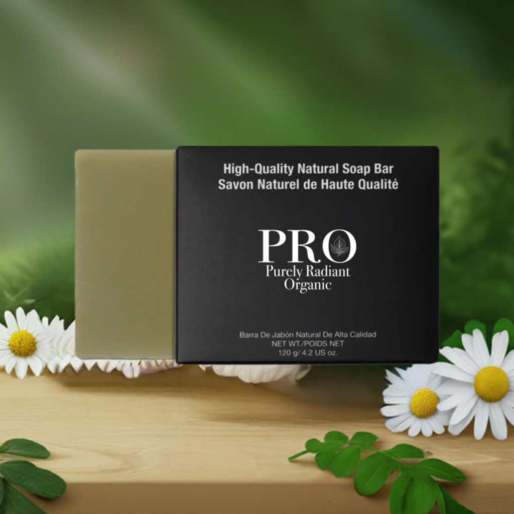 Purely Radiant Organic - Natural Green Tea Lemongrass Calming Soap