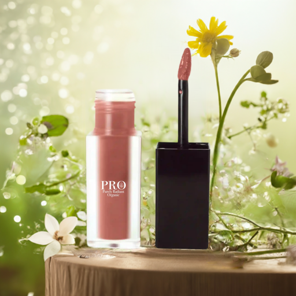 Eco-Friendly Organic Dusty Pear Matte Lip Stain for Long-Lasting Wear