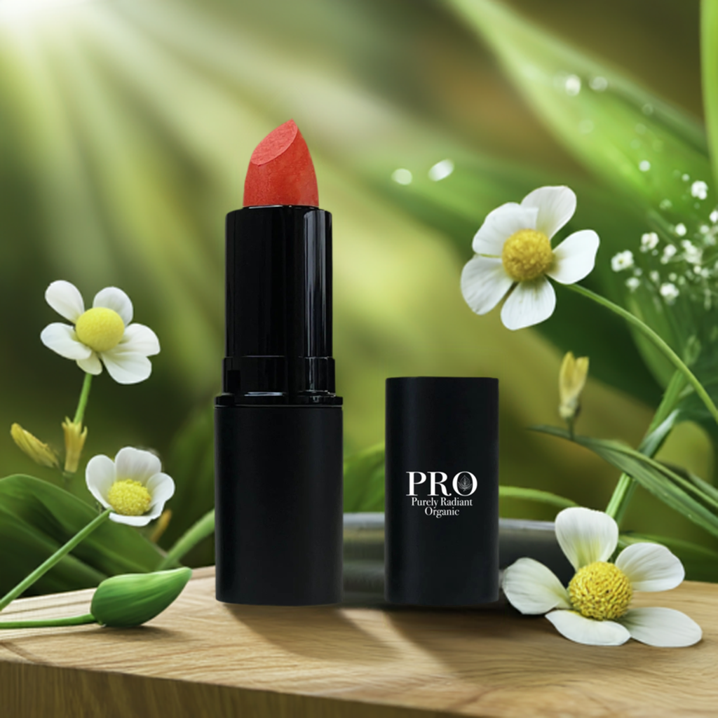 Purely Radiant Organic's Lipstick in FireCracker Red