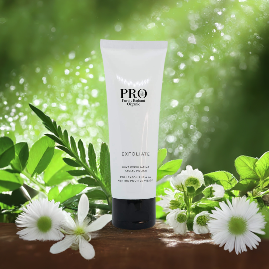 Purely Radiant Organic Mint Exfoliating Facial Polish