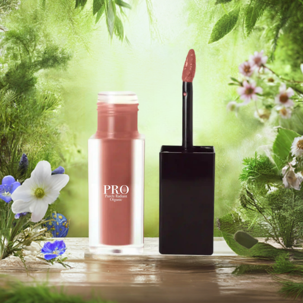 Eco-Friendly Organic Dusty Pear Matte Lip Stain for Long-Lasting Wear