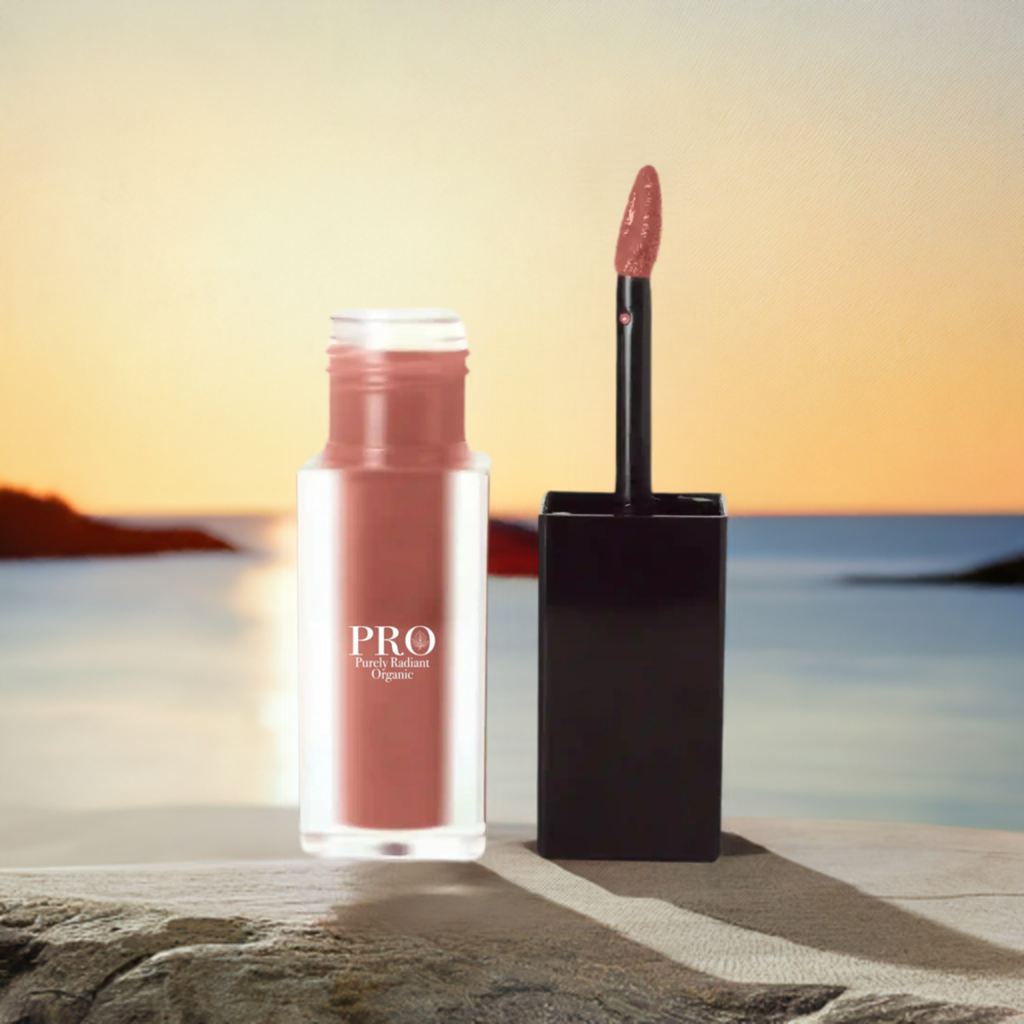 Eco-Friendly Organic Dusty Pear Matte Lip Stain for Long-Lasting Wear