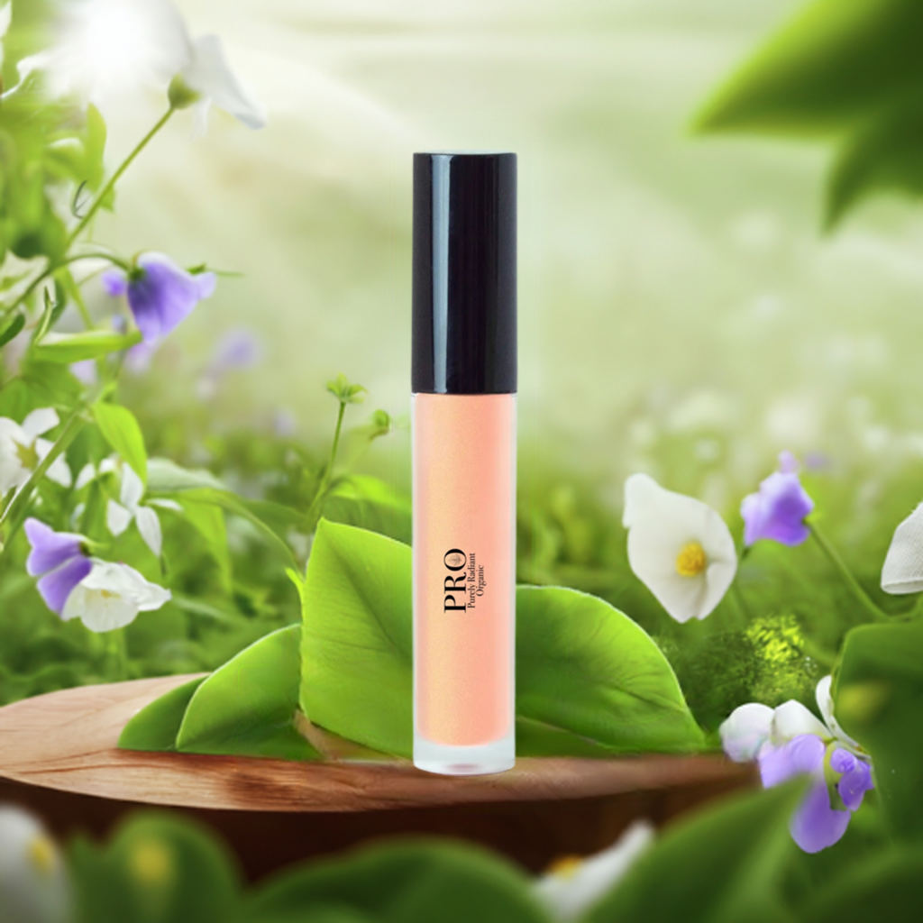 Organic Golden Shine Lip Gloss - Ethereal Radiance Enhancing Beauty