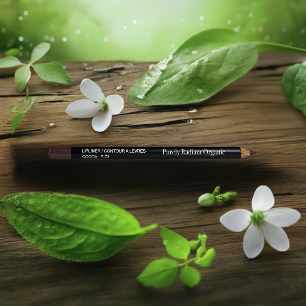 Eco-Friendly Natural Beeswax Lip Liner in Smooth Brown Cocoa for Defined Lips