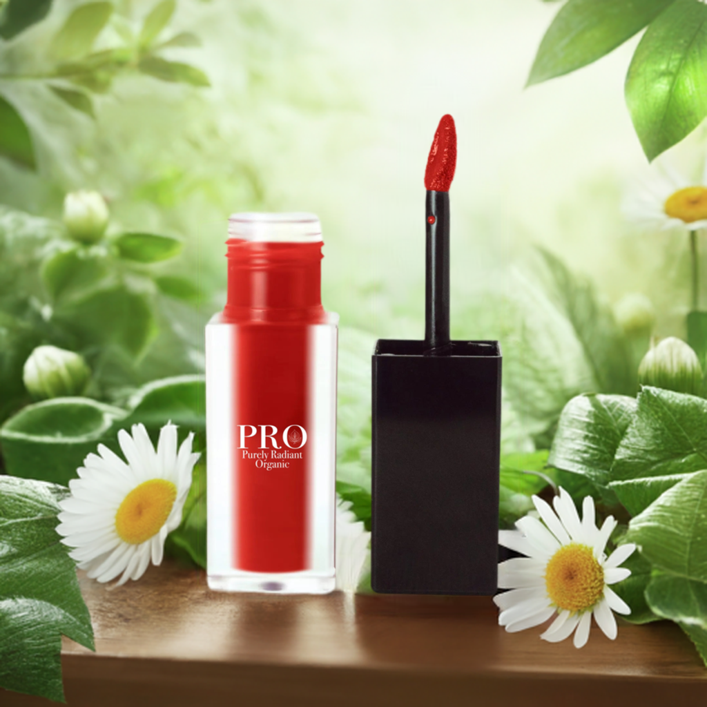 Purely Radiant Organic True Crimson Matte Lip Stain - Unleash Flawlessly Matte Lips