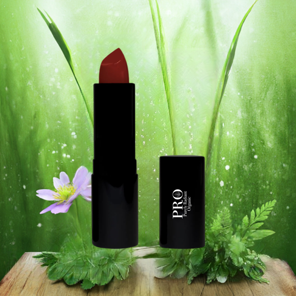 Embrace Unforgettable Elegance with Purely Radiant Organic's Red Carpet Red Luxury Matte Lipstick