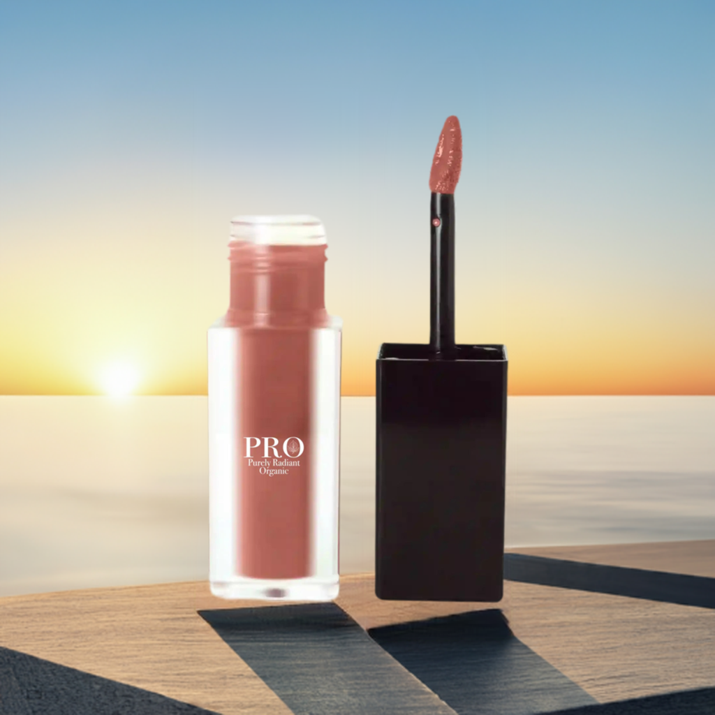 Eco-Friendly Organic Dusty Pear Matte Lip Stain for Long-Lasting Wear