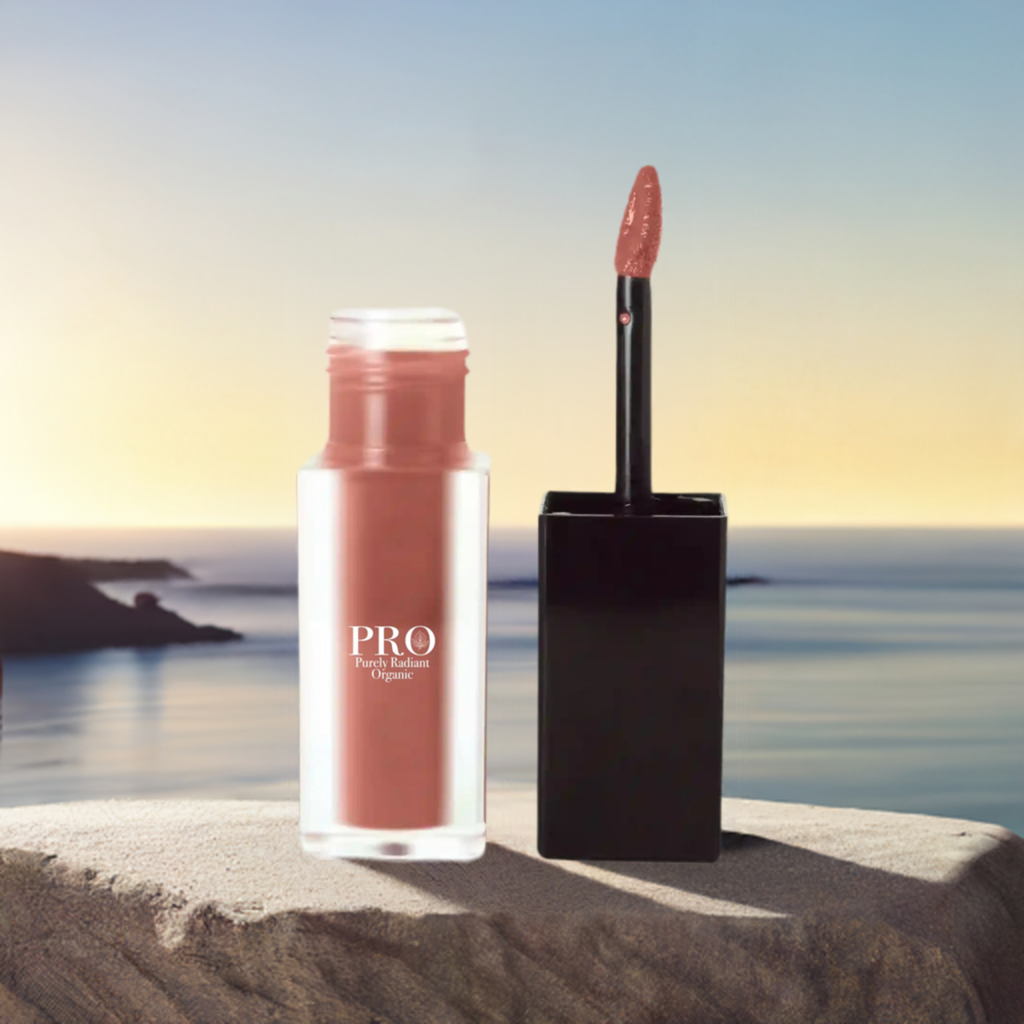 Eco-Friendly Organic Dusty Pear Matte Lip Stain for Long-Lasting Wear