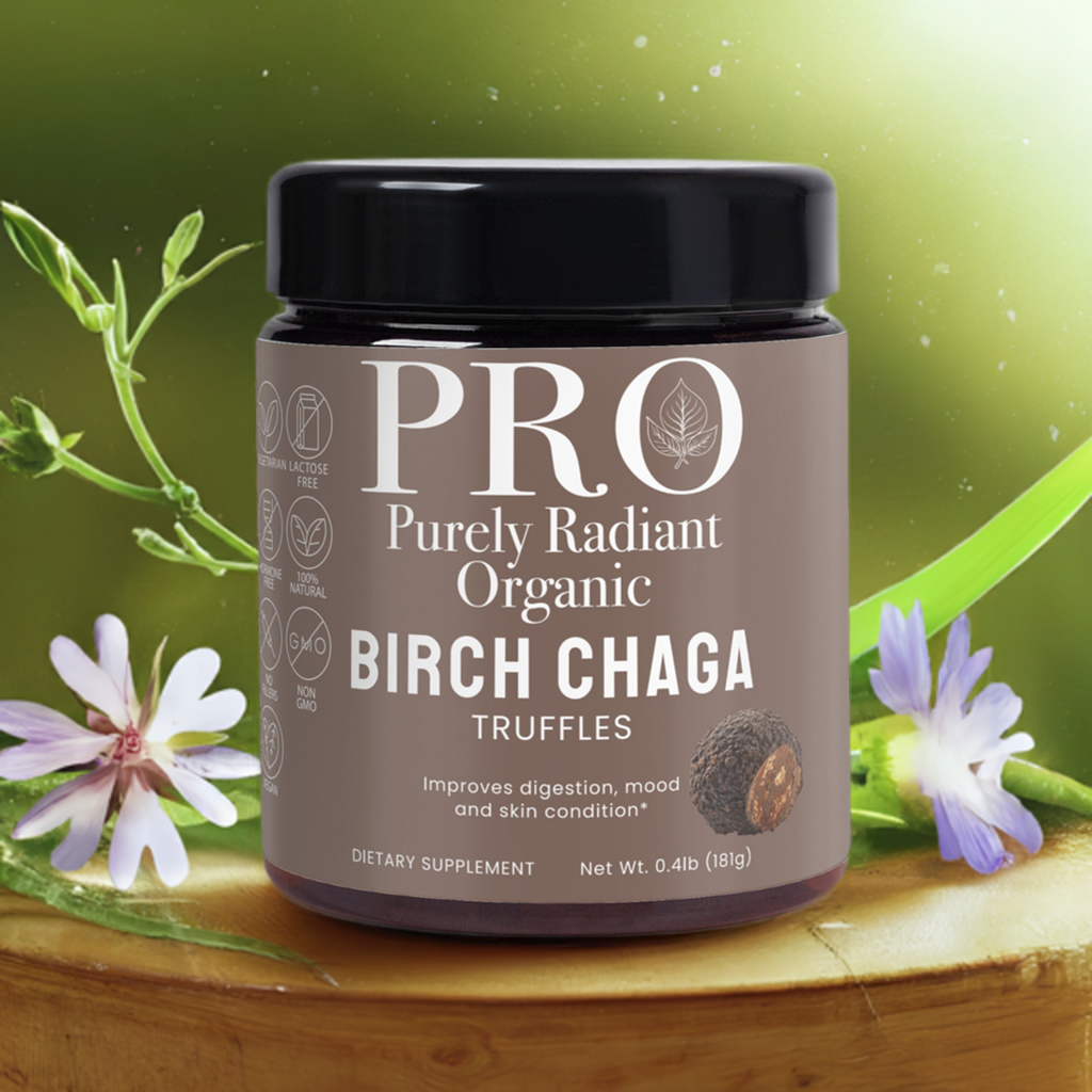 Purely Radiant Organic  - Birch Chaga Truffles - Boost Your Gut Health Naturally!