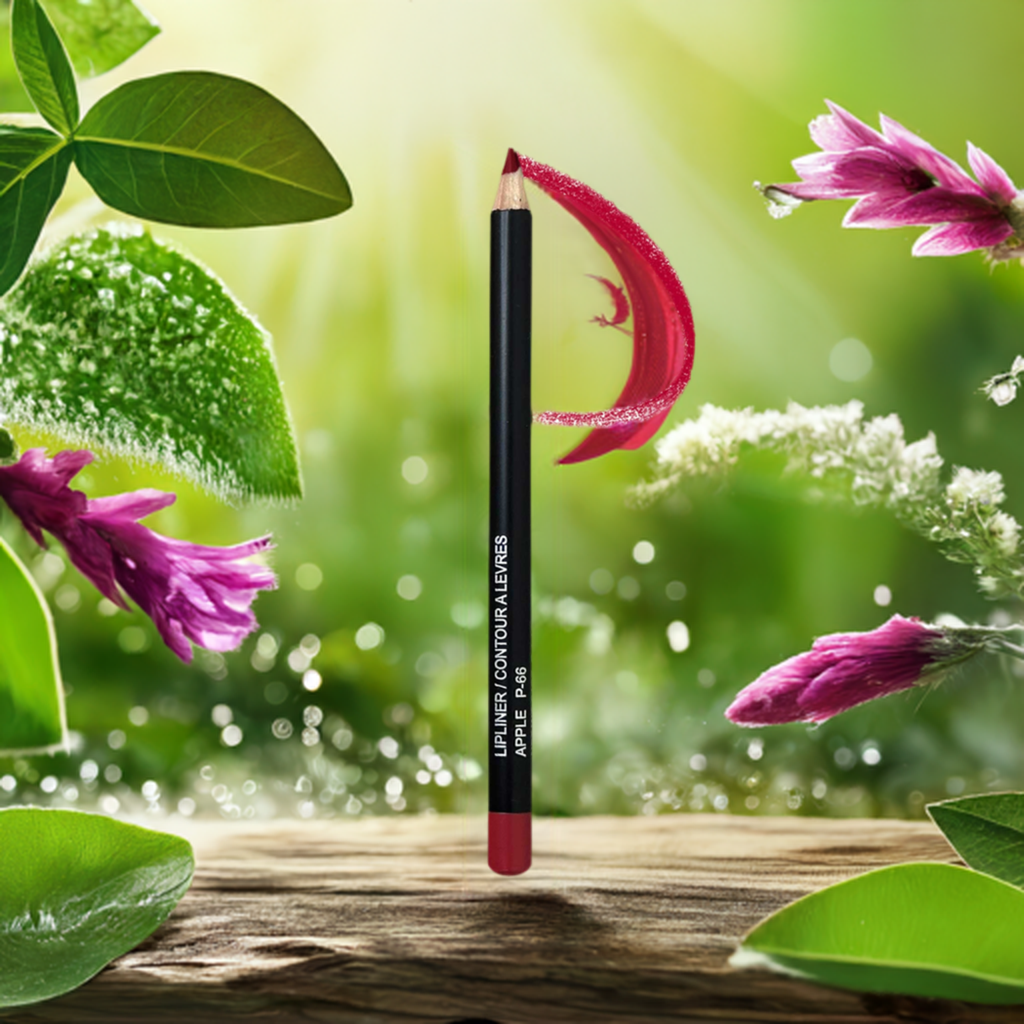 Organic Apple Lip Liner - Long-Lasting, Creamy, Smudge-Free, Eco-Friendly