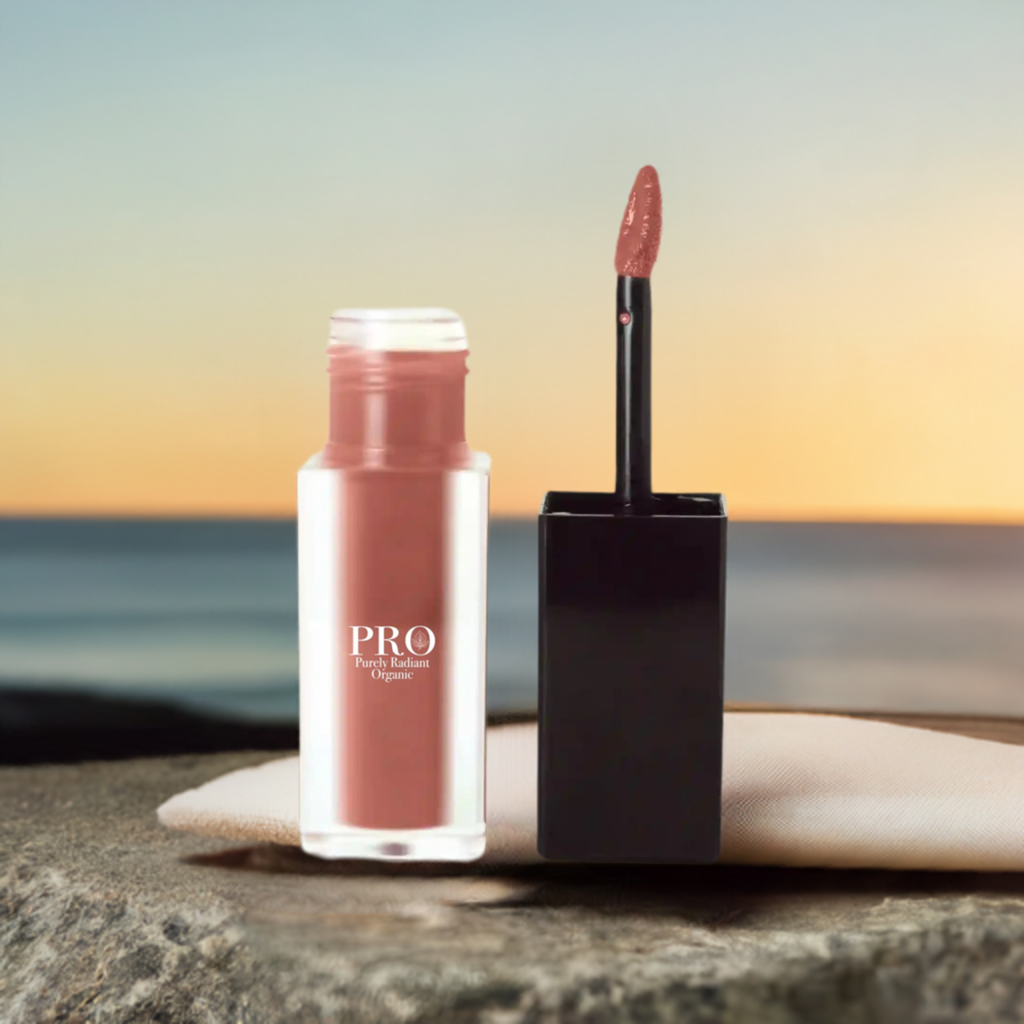 Eco-Friendly Organic Dusty Pear Matte Lip Stain for Long-Lasting Wear